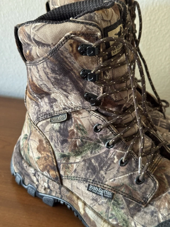 IRISH SETTER Red Wing Camo Hunting Boots 1836 - 800g - Waterproof - Men’s 9 - Image 3 of 4
