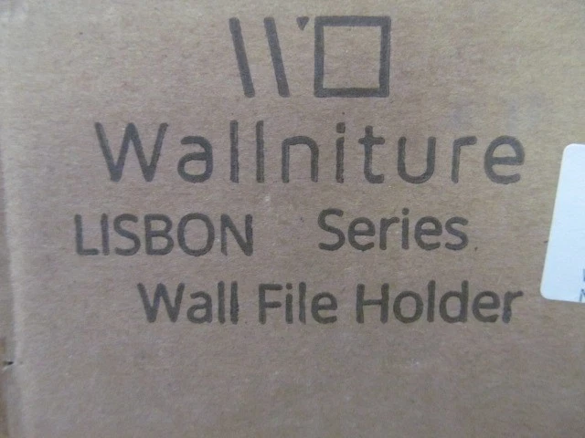 Yellow Lisbon Wall Mount Steel File Holder 10 Section With Mounting Hardware. - Image 2 of 3