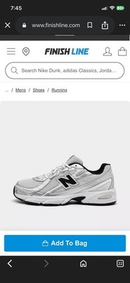 U740NW2 New Balance 740 White Silver Metallic Black - Men's US Size 12.5