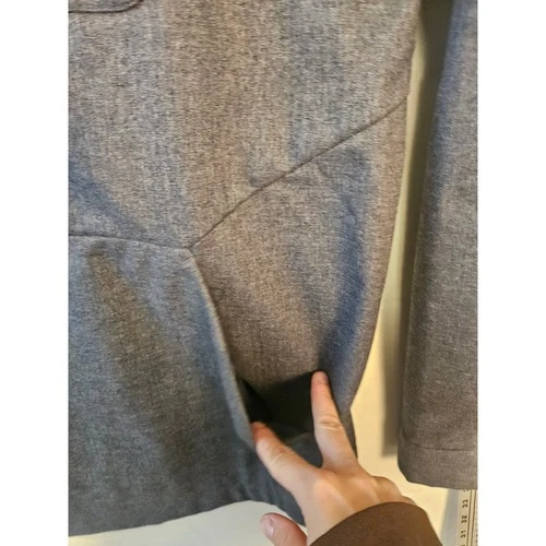 Vuori Mens Shirt Jacket Charcoal Gray Heather Herringbone Shacket XL RN104141 image 4
