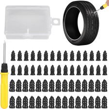 60PCS Car Vacuum Tire Repair Nail Rubber Screw Nails Screwdriver Tool Set w/Box