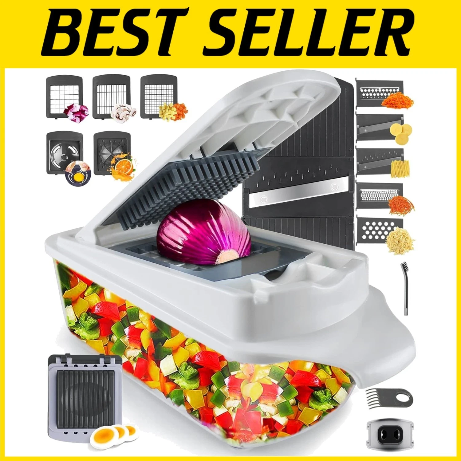RUK 22-in-1 Vegetable Chopper Slicer - 11 Blades/-