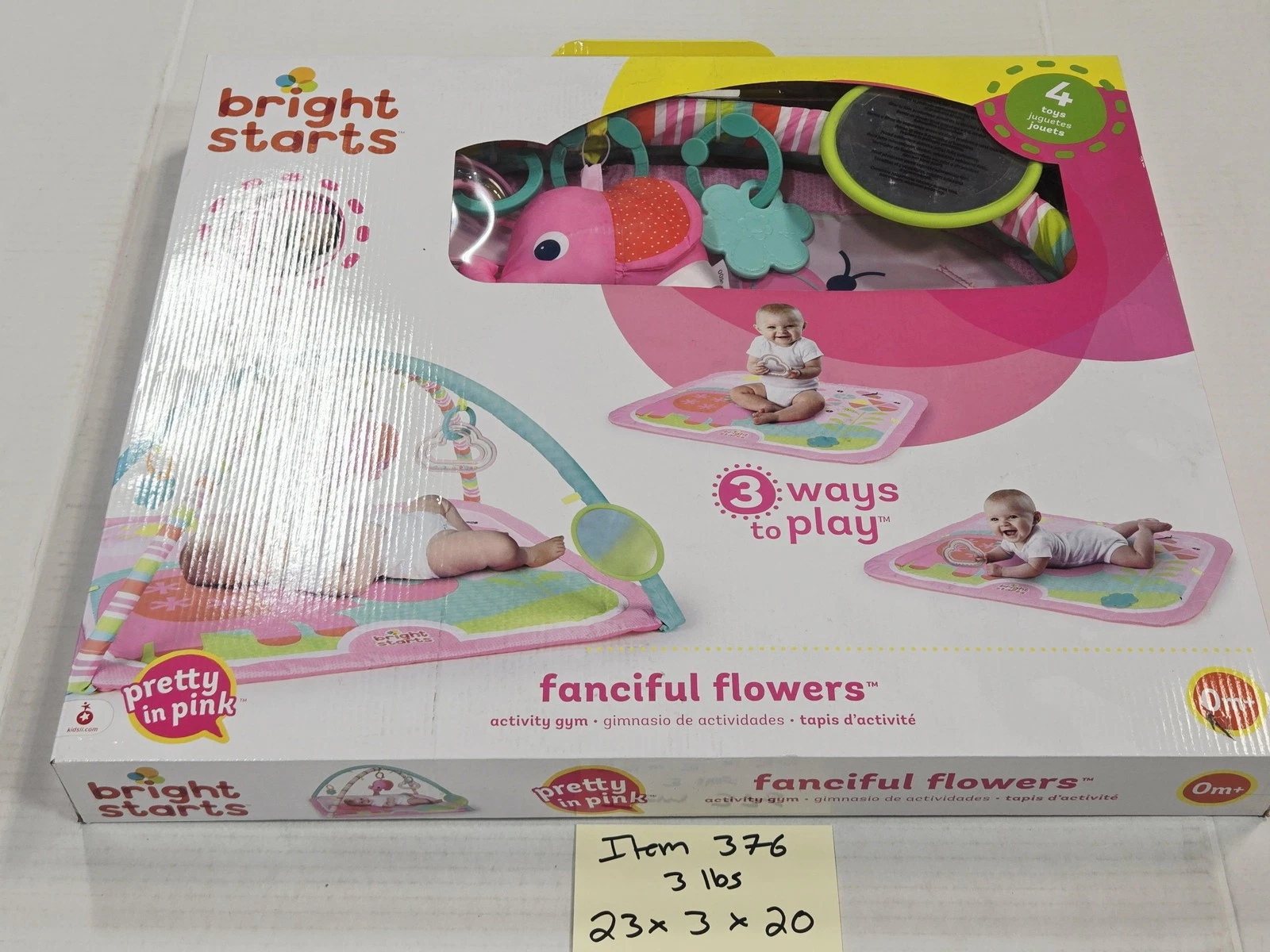 Bright Starts Fanciful Flowers Activity Gym Pretty In Pink 3 Ways To Play Mat
Opens in a new window