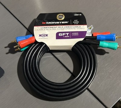 New Monster Just Hook It Up 6 ft. L Video Cable RCA, Interconnection NEW
