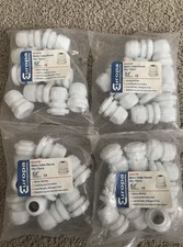 4 x Cable Glándula M20DW Europa Componentes 06-12mm Blanco. 10 en cada paquete.