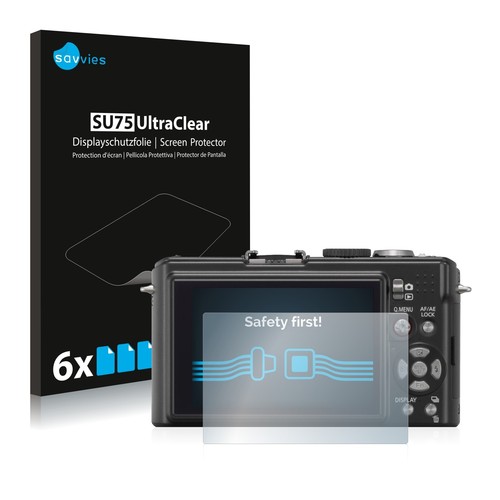 6x film for Panasonic Lumix DMC-LX3 protective film screen protector display clear - Picture 1 of 11