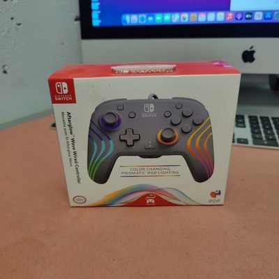PDP Afterglow  Wave Wired RGB LED Controller for Nintendo Switch - Grey 