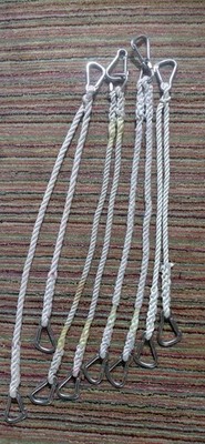 4 X Jackline Lifeline Jackstay Edelstahl-Karabiner, retro Sicherheit an Bord