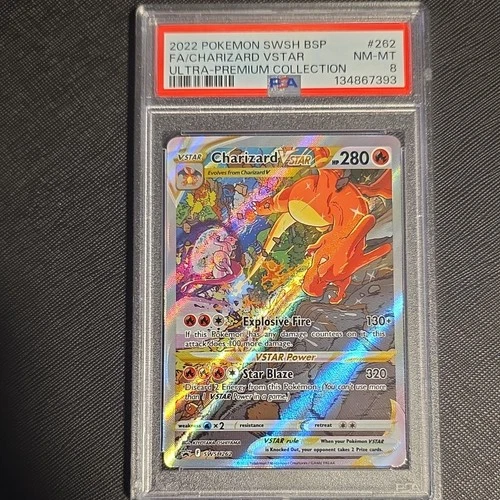 Pokémon Charizard VSTAR SWSH262 Promo Holo Ultra-Premium EN PSA 8 2022