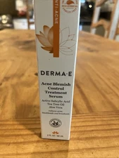 Derma E Acne Blemish Control Serum 2oz Natural Formula for Clear Skin