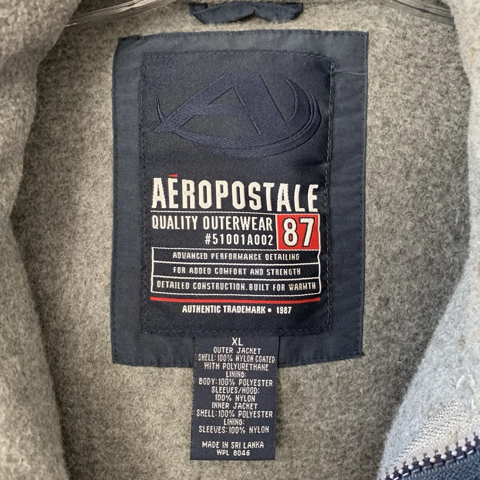 Aeropostale Vintage Multicolor Winter Jacket Men’s Size XL Gorpcore - Изображение 2 из 4