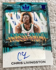 2023-24 Panini Court Kings #FP-CLM Chris Livingston Sapphire Fresh Paint /25 SP