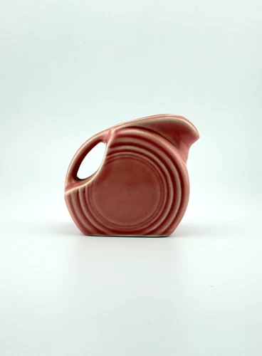 Vintage Fiestaware Rose Mini Disk Pitcher Creamer 3.25"