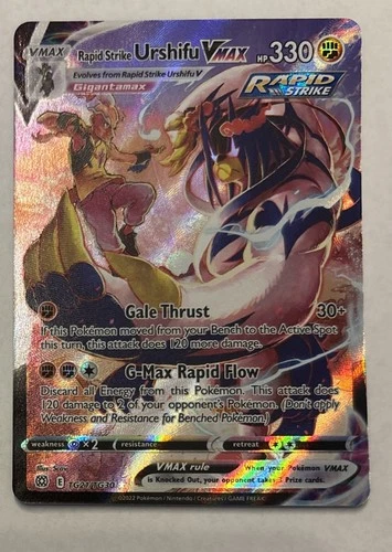 Rapid Strike Urshifu VMAX TG21/TG30 Brilliant Stars TG UR Holo EN 330HP