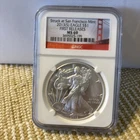 2013 (S) Silver Eagle NGC MS 69 Struck at San Francisco Mint Golden Gate Bridge