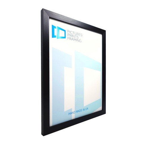 Photo Picture Frame 20mm Black White 5x5 5x6" 5x7 5x8 5x9 5x10"-20" Mount Glass - Picture 5 of 48