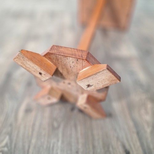 Vintage Telephone Table Tall Rectangular Wooden Night Plant Stand - Pine - Picture 16 of 20