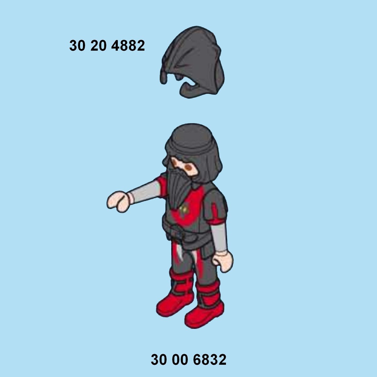 Playmobil 3274 5785 * Knights Wolf Clan Castle * Spares * SPARE