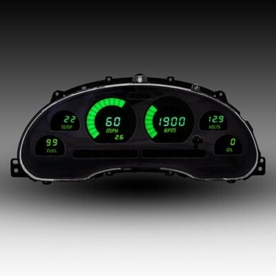 1994-2004 Mustang Digital Gauges Green LED Intellitronix DP7009G Made In USA