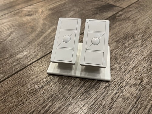 Remote Stand for Lutron Caseta Pico Remote - Dual Pedestal - 3D Printed - White - Picture 8 of 11