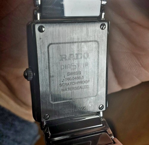 Rado Integral Diamond Unisex Ceramic Watch 24x28mm 160.0486.3 - Preowned - Picture 9 of 13