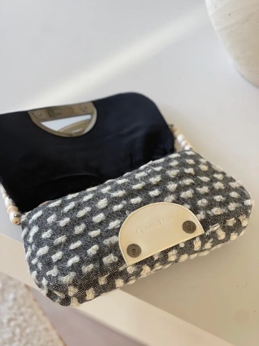 Bolso de Hombro CHRISTIAN DIOR Vintage Tweed Malice - Imagen 6 de 7