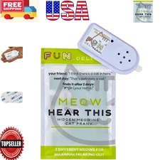 Compact Meow Prank Toy with Realistic Sounds for Parties and Offices