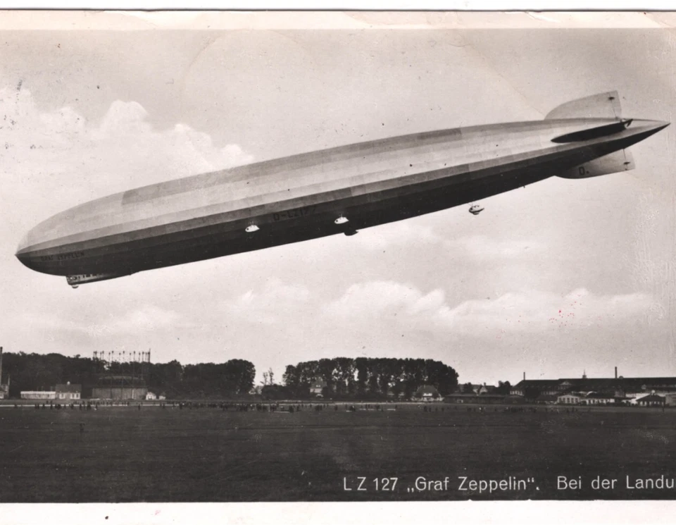 GERMANY Airmail GRAF ZEPPELIN Postcard 1929 Super *AN BORD LUFTSHIFFES*CDS KZ206 - Image 3 of 4
