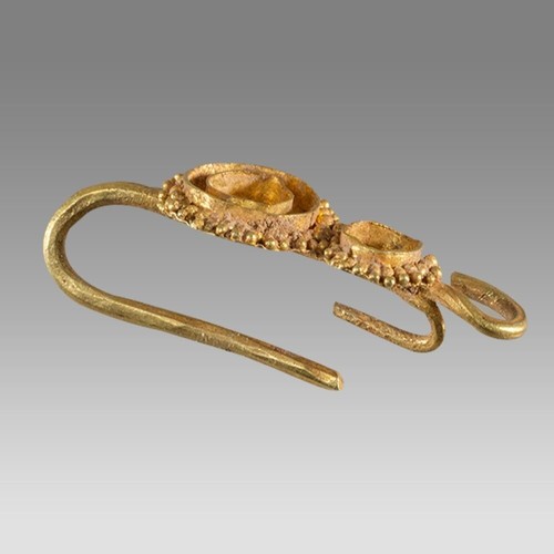 Ancient Roman 24K gold single earring (0.92 g), 100 BC-200 AD - Picture 2 of 2