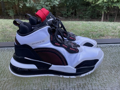 Nike Jordan Aerospace 720 Men’s Size 9 Basketball Shoes White Black BV5502-100 - 第 3/12 張圖片