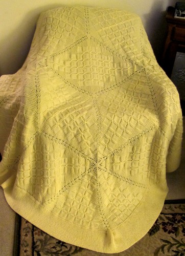 Five Knit Afghans Patterns - Illusions and Hexagon Themes - Picture 12 of 12