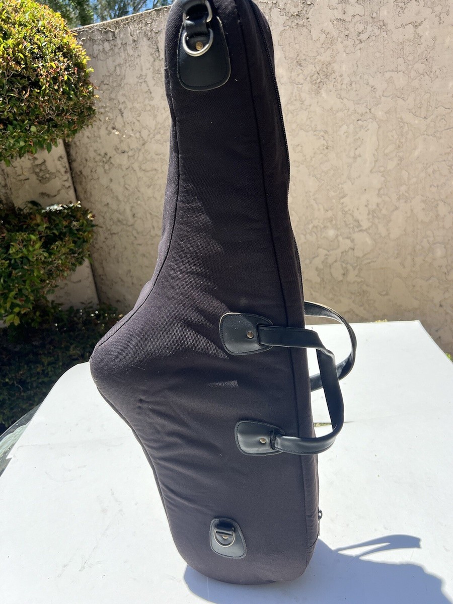 Vintage Reunion Blues Black Nylon & Leather Gig Bag Made San