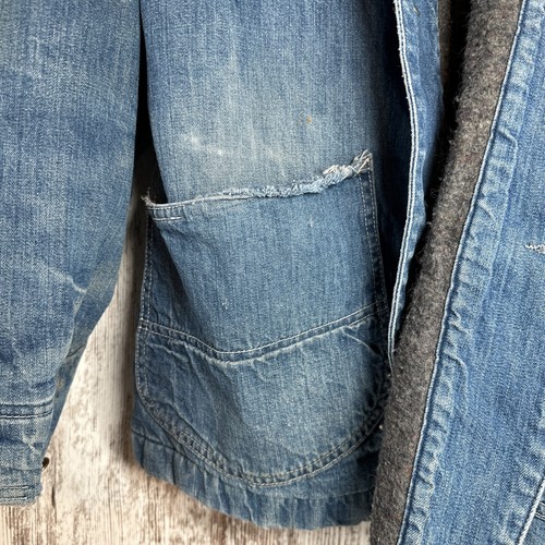 Giacca Lee anni 60 Union Made coperta foderata denim jeans sanforizzata Chore taglia 44 reg. - Foto 12 di 18