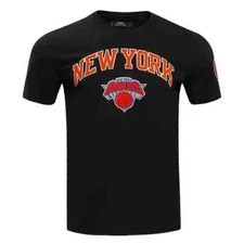 Pro Standard - NBA New York Knicks Classic Bristle Men's Tee - Black/Orange