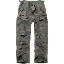 Brandit Combat Cargo Hunting Trousers Vintage Us M65 Pants Woodland Camouflage