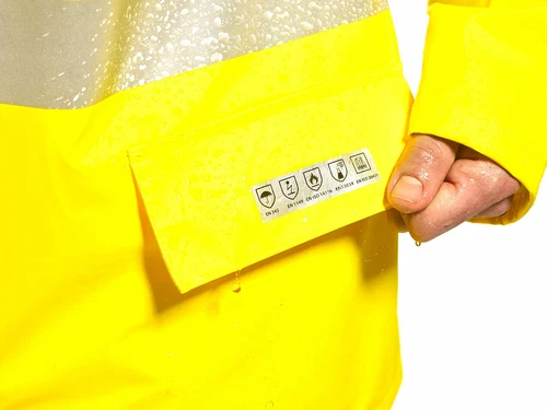 Portwest FR41 Sealtex FR Hi-Vis Reflective Waterproof Outdoor Safety Jacket ANSI image 5
