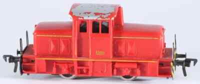 Locomotive Diesel Fleischmann Locotracteur BO 1306 HO - Réf 4201 - Rouge - Occasion Fonctionnelle