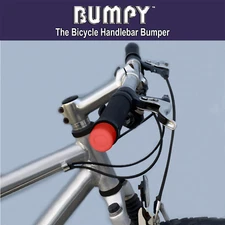 BUMPY END PLUG Bike Handlebar Soft Safe Secure Best Fit Grip Cap Red Pair