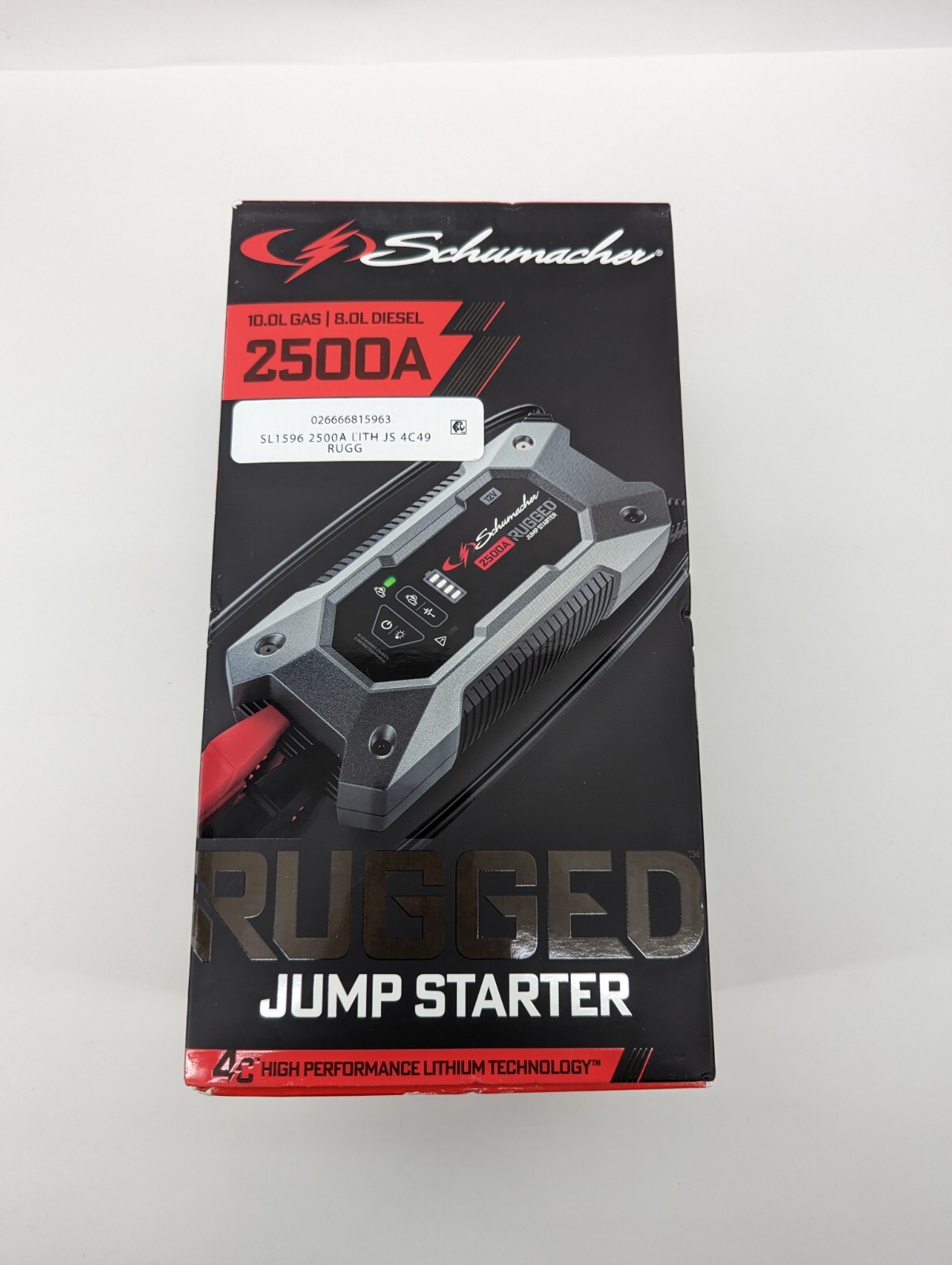 Schumacher SL1596 2500A Lithium Jump Starter & Portable Power Pack eBay