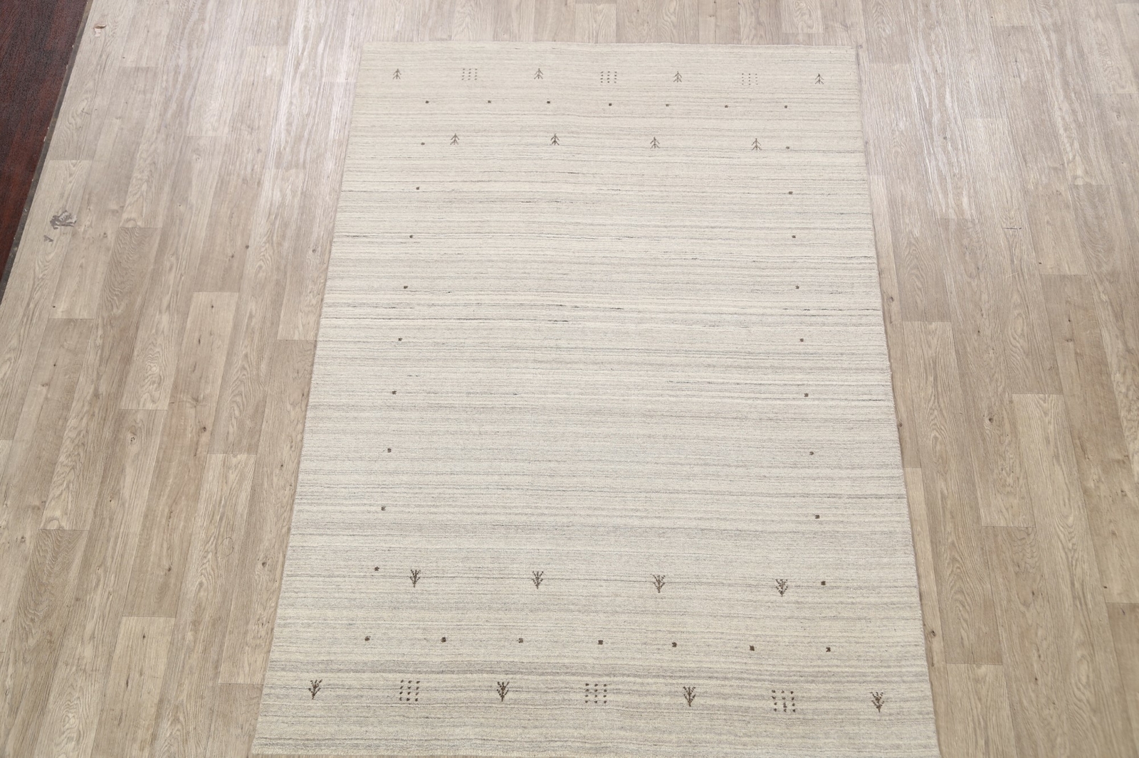 Contemporary Solid Gabbeh Oriental Area Rug 5x8 Wool Hand-Knotted Foyer Carpet - Picture 2 of 12
