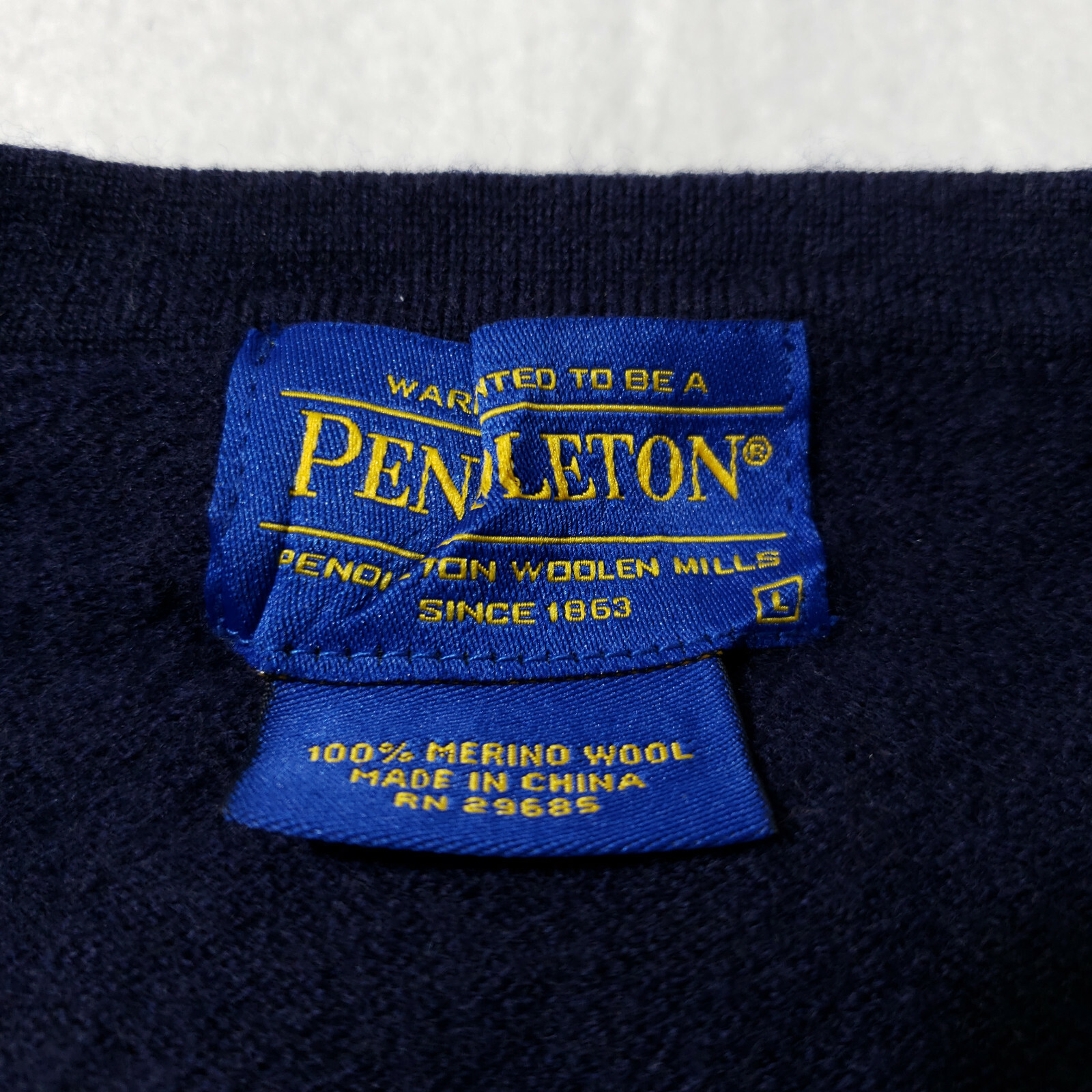 Pendleton V-Neck Pullover Sweater Womens Size L L… - image 4