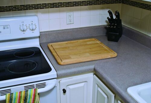 Camco Hardwood Cutting Board and Stove Topper With Non-Skid Backing, Includes... - Picture 7 of 7