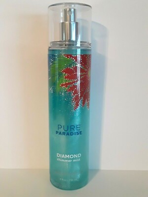 Bath & Body Works Pure Paradise Diamond Shimmer Mist 8oz Fragrance Rare
