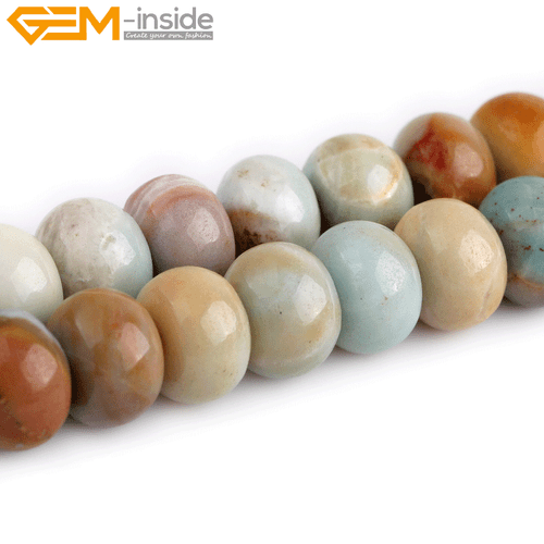 Rondelle Natürlicher Amazonit Stein Zwischenring Schmuck Herstellung Perlen 15 Zoll Größe Auswahl - Bild 30 von 31