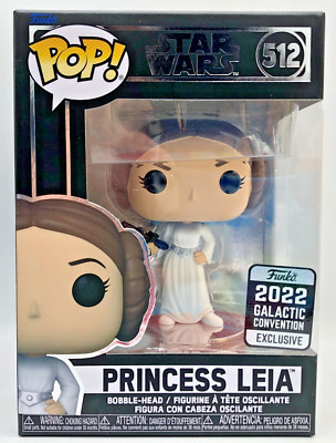 Funko POP Star Wars 64126 Princess Leia #512 2022 Galactic Convention Exclusive