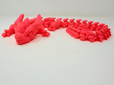 Crystal Dragon 24'' 3D Printed Articulated Dragon HIGH QUALITY Christmas Gift
