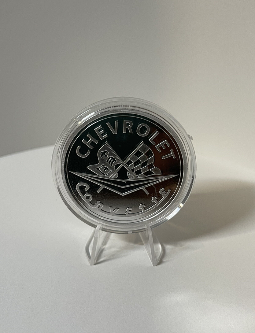 コルベット1オンスエンブレム銀貨 NEW Corvette 1 oz .999 Silver Coin classic emblem chevrolet
