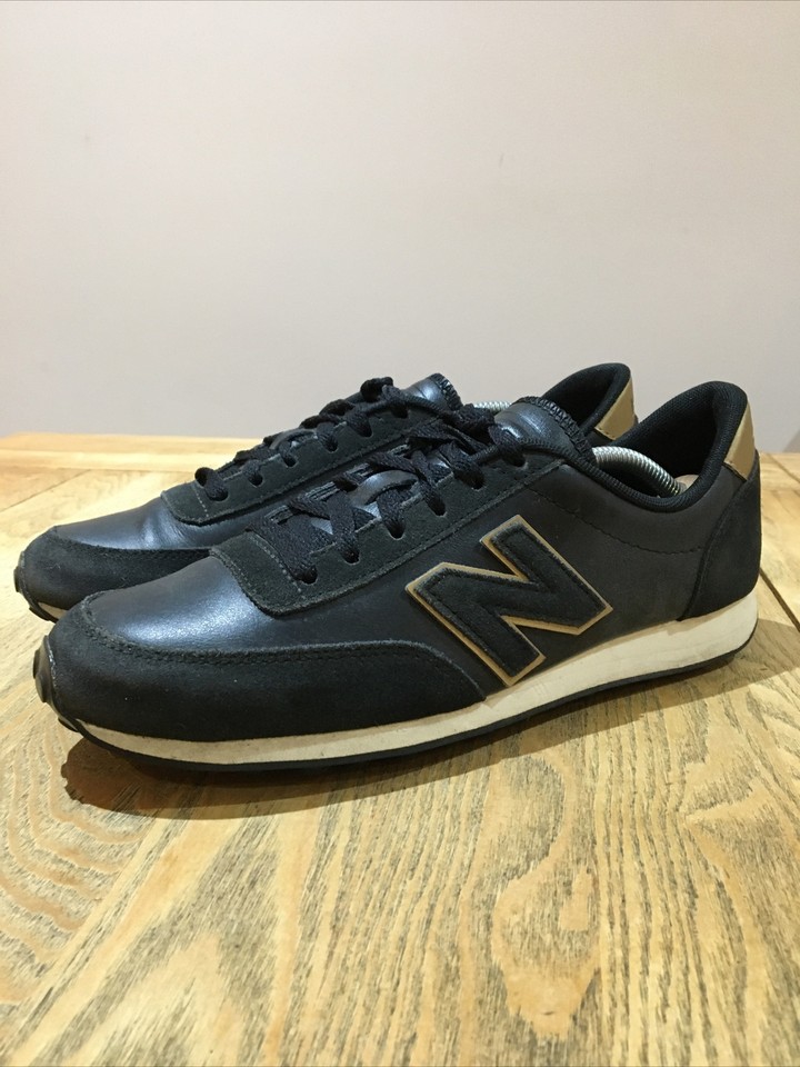 Mens New Balance 410 Trainers Size 7.5 Black/Gold Casual/Sports