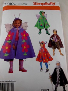 4 5 Simplicity 1769 Child/'s Capes 3 8 Sewing Pattern 7 6
