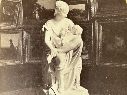 ÖSTERREICH Wien Weltausstellung 1873 Kunst Belgien Stereo Foto Vintage